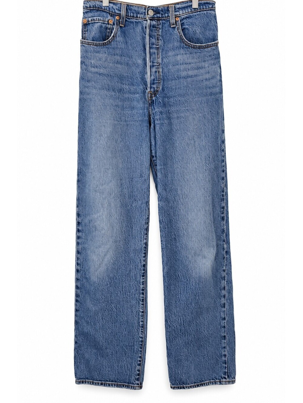 Levi’s Premium Ribcage Straight Woman's 30 Blue Denim Jeans High Rise Button Fly